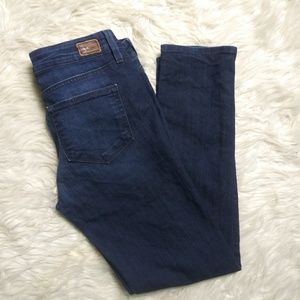 Paige Peg Skinny Stretch Ella Dark Wash Jean Sz 27